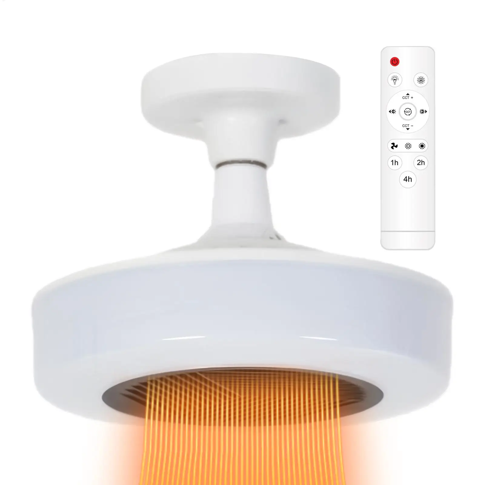 400W Bathroom LED Ceiling Light with PTC Heater & Exhaust Fan Integrated Lighting Fixture for Bedroom Home Warm Air Ventilation
