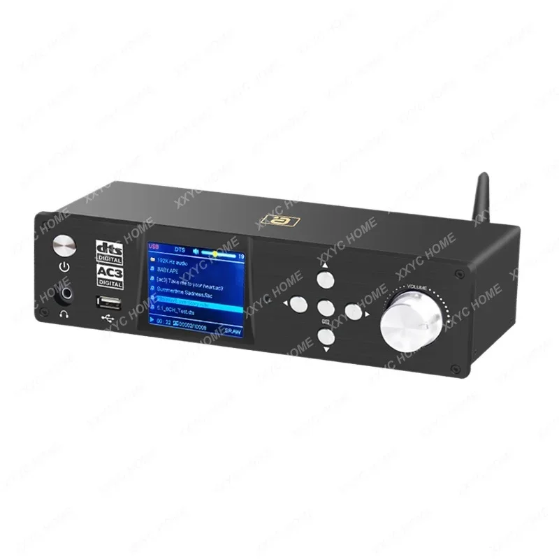 

HIFI fever decoder DTS Dolby Atmos 5.1 channel Bluetooth receiver U disk lossless playback ES9038