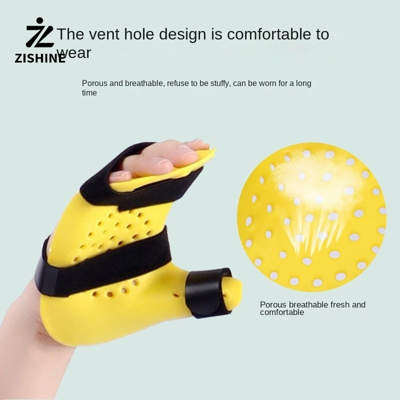2PCS Rehabilitation Hand Separator Wrist Orthosis Splint Separation Finger Flexion Spasm Extension Finger Training Board