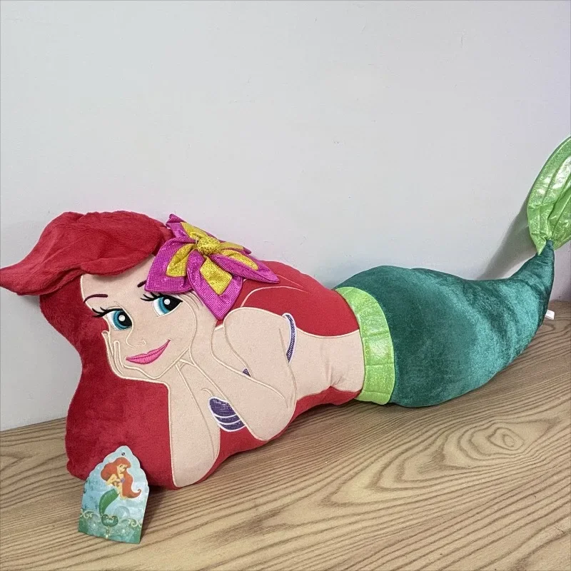 50cm Disney Ariel księżniczka mała syrenka pluszowe zabawki poduszka z motywem kreskówkowym lalka udekoruj dla dzieci dziewczyna urodziny prezenty świąteczne