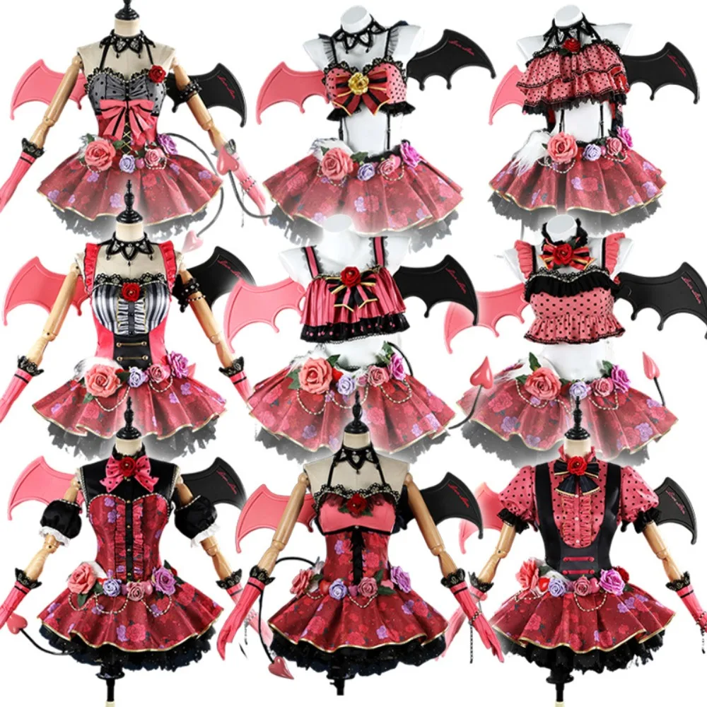 

LoveLive! Μ's Little Devil Awakening Cosplay Costume Full Set Kotori Rin Eli Idol Stage Halloween Comic Con Performance Outfit