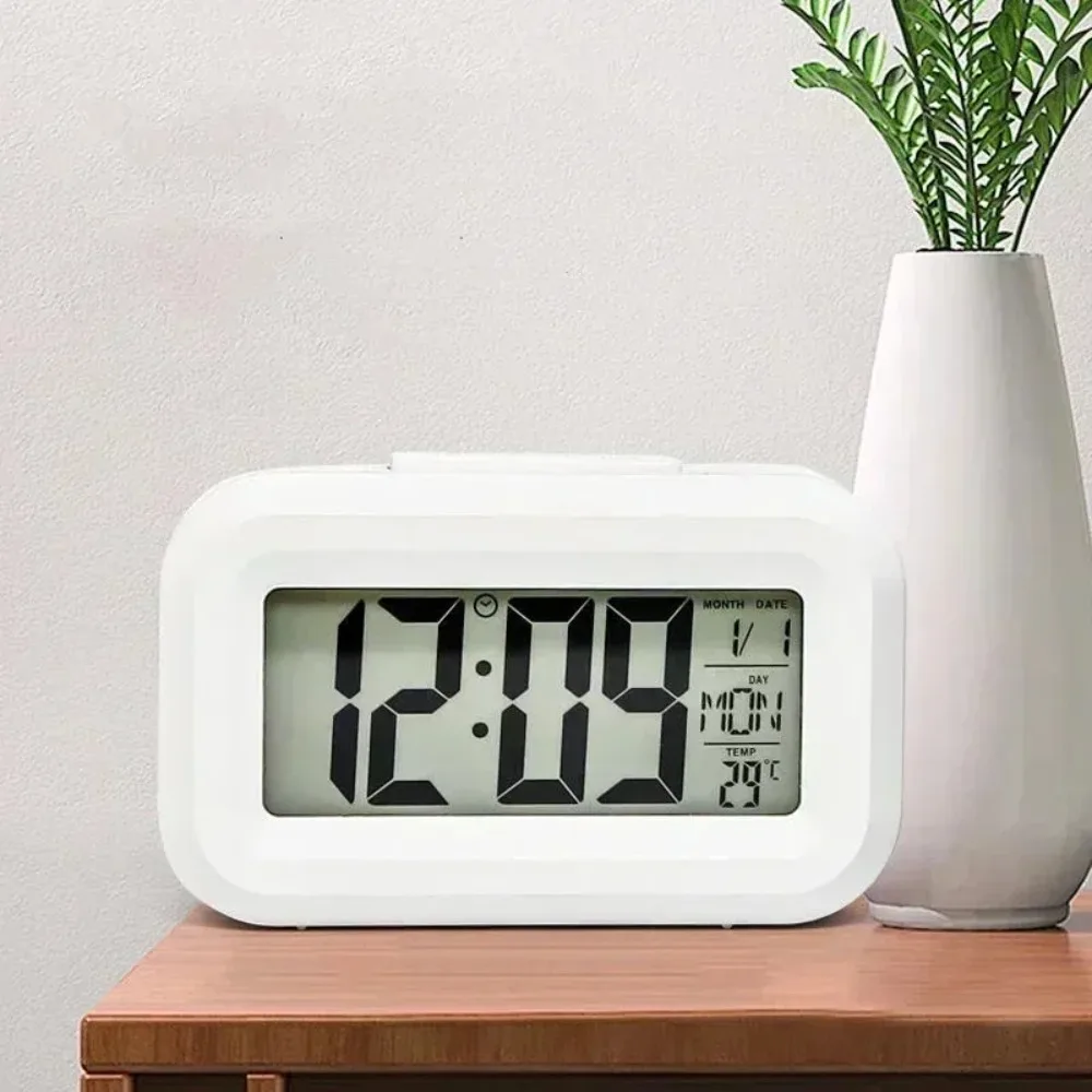 LED Digital Alarm Clock Backlight Snooze Data Time Calendar Desk Multifunction Electronic Backlight Table Clock