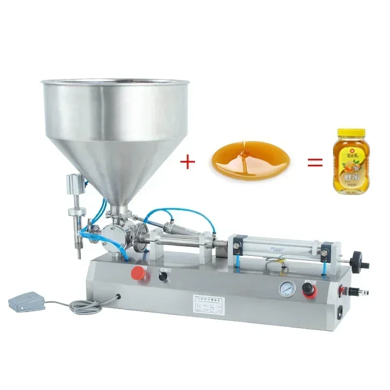 

Semi Auto Pneumatic Oil Piston Honey Filling Machine For Filler 5 -500