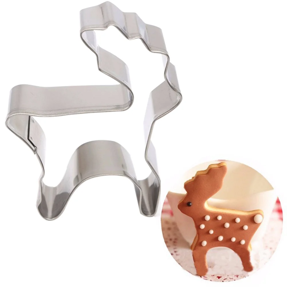 

Lovely Christmas Reindeer Cookie Stainless Steel Biscuit Molds for Home Kitchen Baking biscuit