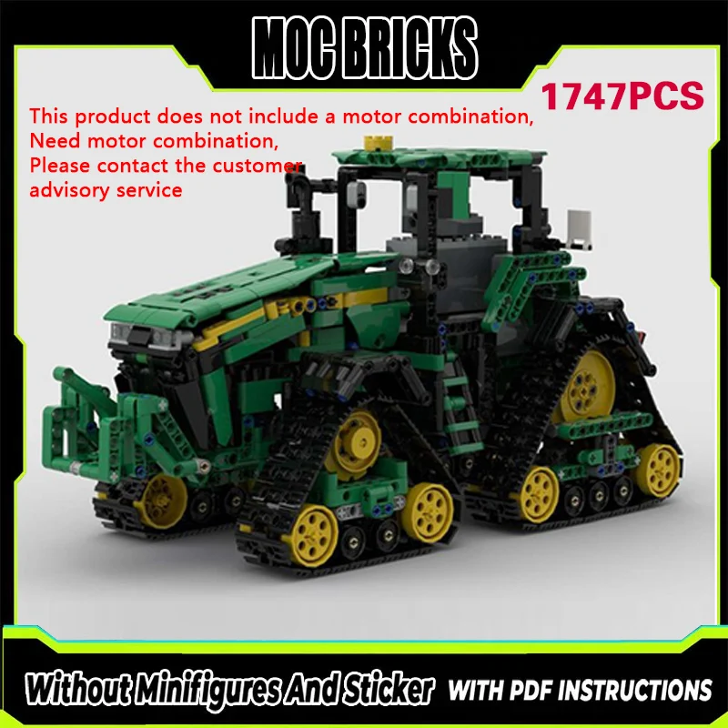 

City Car Model MOC Building Bricks Articulated Tractor Modular Technology Gifts Holiday Assemble Children Toys Suit