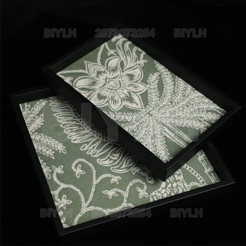 

Light Luxury Rectangular Storage Tray Home Decoration Furnishing Foyer Living Room Display Panel Jewelry Storage Tray