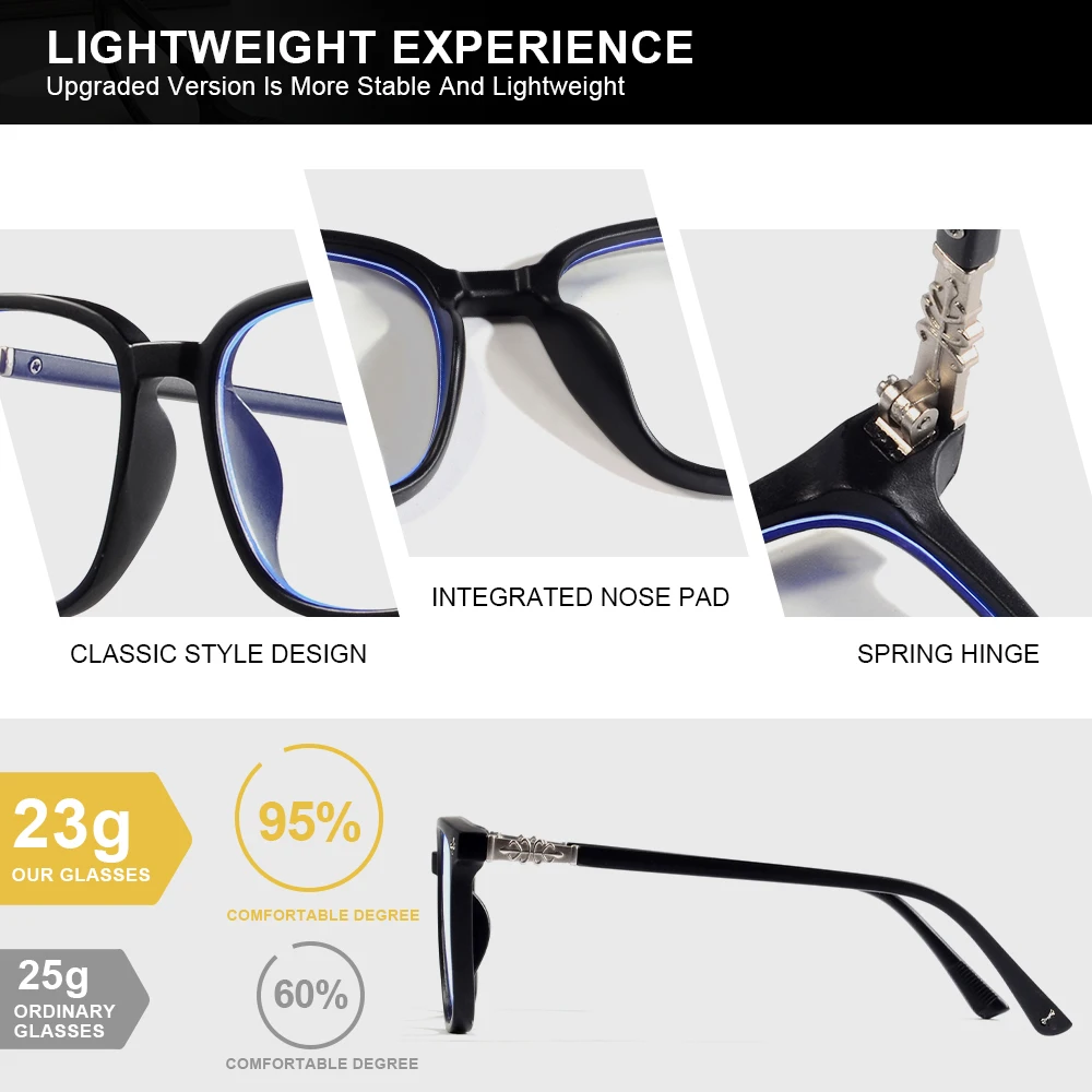 CRIXALIS 1/2Pcs Anti Blue Light Glasses For Men Women Reading Phone Computer Glasses Neutral Daily Life Wearing UV400