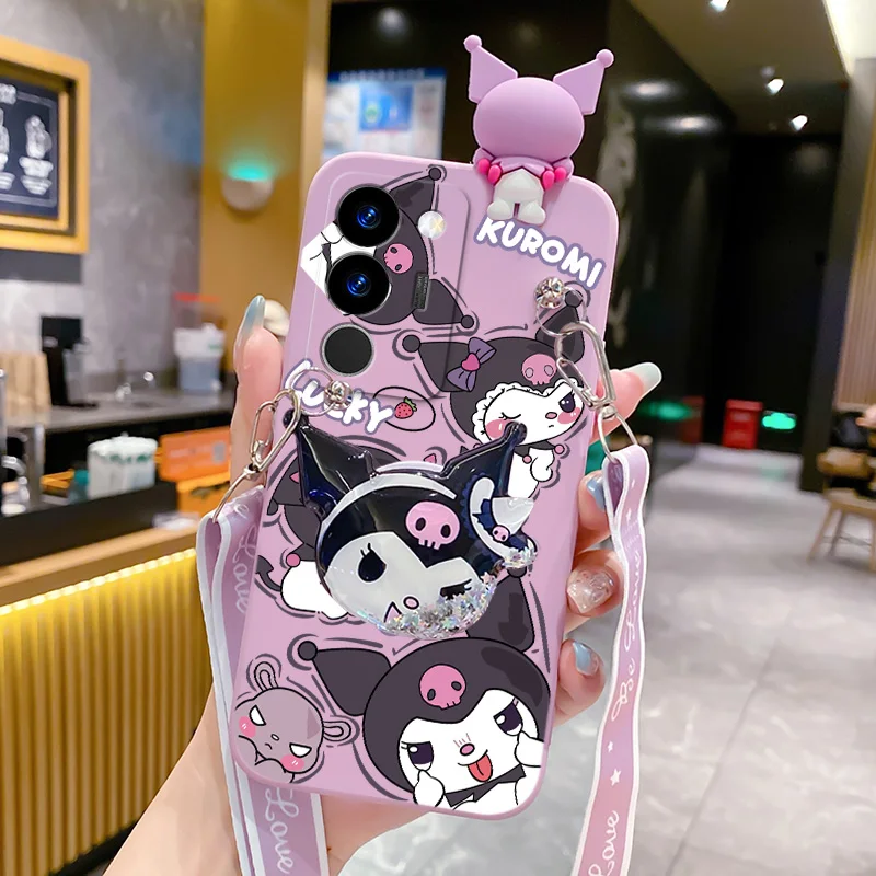 3D Kuromi Melody Case For OPPO A40 A3 A3X A60 A80 A57 A16 A17 A15 A54 A77 A72 A53 A54S A93 A74 A58 A78 A74 A18 A96 A94 TPU Cover