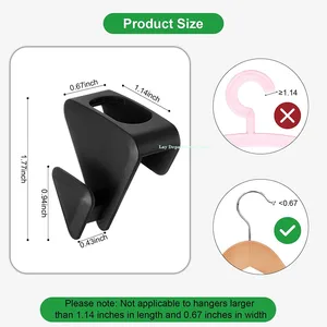 dolaptan 12pçs askılar, üçgen şeklinde fiş, dolabın uzantısı, videolar ve gömme dolap, elbise askısı, ajanda, portmanto ve yerden tasarruf 8 ve satış rafının uzatılmasına öncülük etmek-no. 6