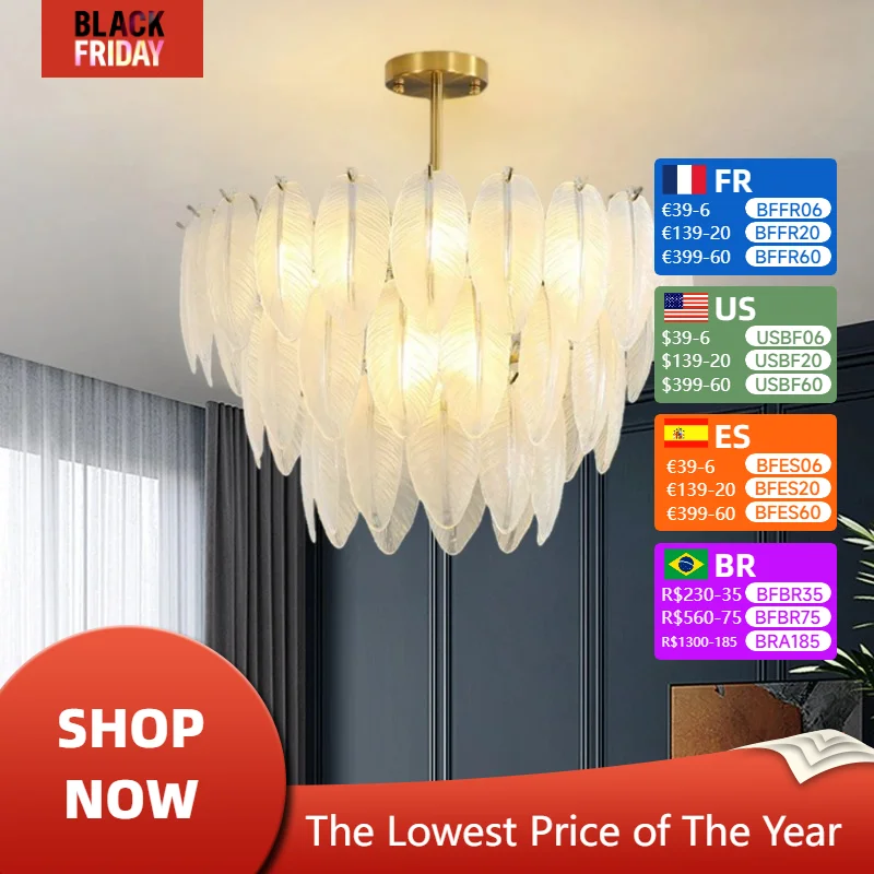 Plafonnier LED en Plumes de Clip au Design Moderne, Luminaire Décoratif de Plafond, Idéal pour une Chambre à Coucher, une Salle à Manger, une Cuisine ou un Appareil Ménager