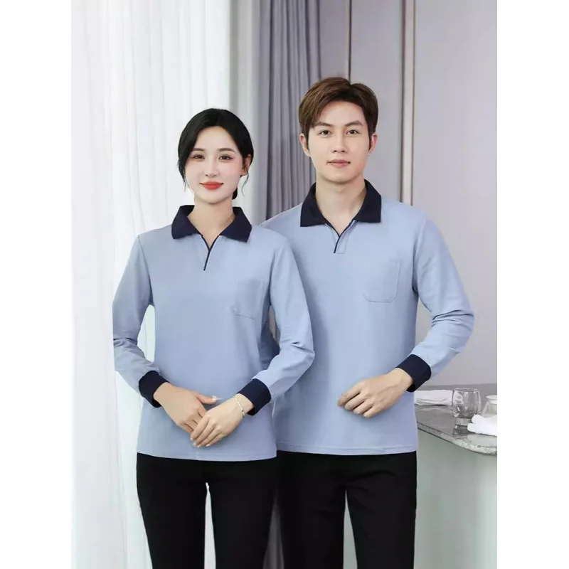 Housekeeping Property Cleaning Work Clothes Short-Sleeved Summer Clothes CottonTHotel Hotel Guest Room Aunt Cleaning Work Clothe