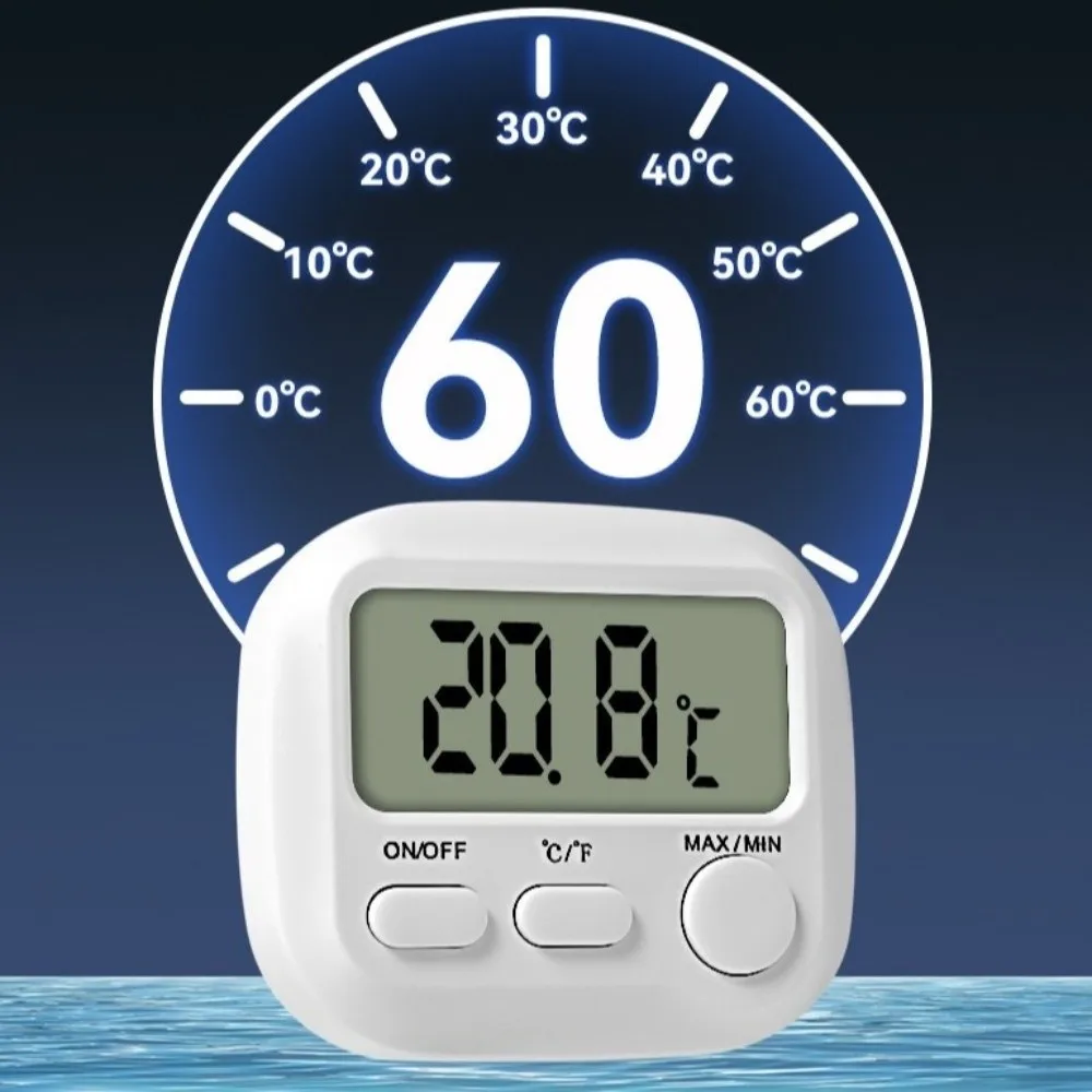 Precision Sensor Digital Thermometer LCD Digital Display High Accuracy Aquarium Thermometer Plastic Dual Unit Switching