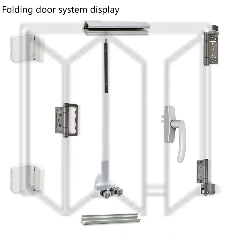 Customized products Sliding Folding Door System Hardware Accessories Exterior Bifold Door Accessories System Provide dimensions