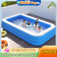 3M 2.6M 2M Swimming Pool Inflatable Large Family Pools for Children Removable Outdoor Games Toys Removable Framed Pools Baby Kid