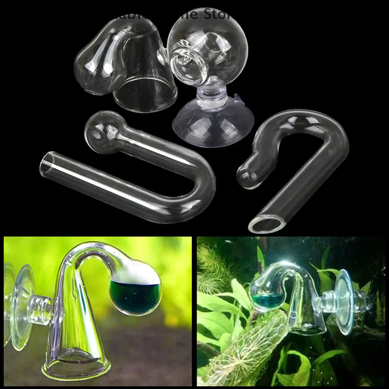 Aquarium U Shaped Air Pipe Connector Fish Tank Co2 Refiner Glass Tube Co2 Oxygen Tube For Co2 Diffuser Air Pump Accessories