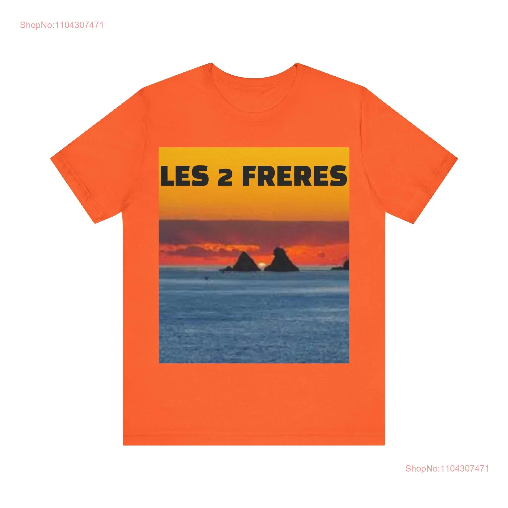 The Two Brothers T Shirt La Seyne sur Mer Souvenir Côte d'Azur Seascape Tourist  long or short sleeves