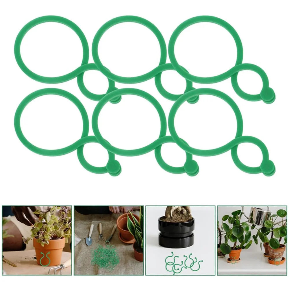 50Pcs 8 Word Buckle Vine Tying Clips Ring Fixing Bracket Garden Plant Holder Tools Garden Decorations Plant Climbing Wall Clips