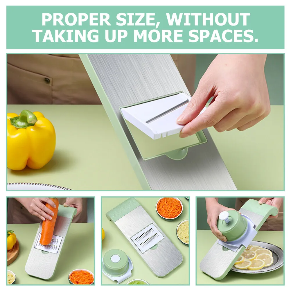 

1Set Vegetable Grater Peeler Kitchen Slicer 4-in-1 Vegetable Cutter Multipurpose Stainless Steel Potato Grater Kitchen Gadget