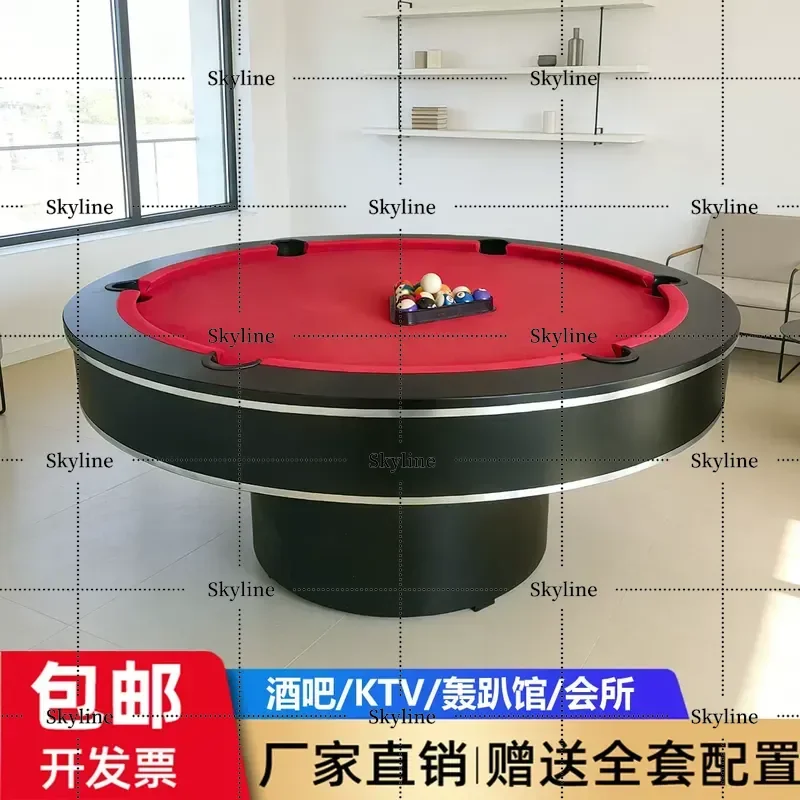 for Round Pool Table American Black Eight Marble Billiard Club Multifunctional Commercial Bar Entertainment Customized