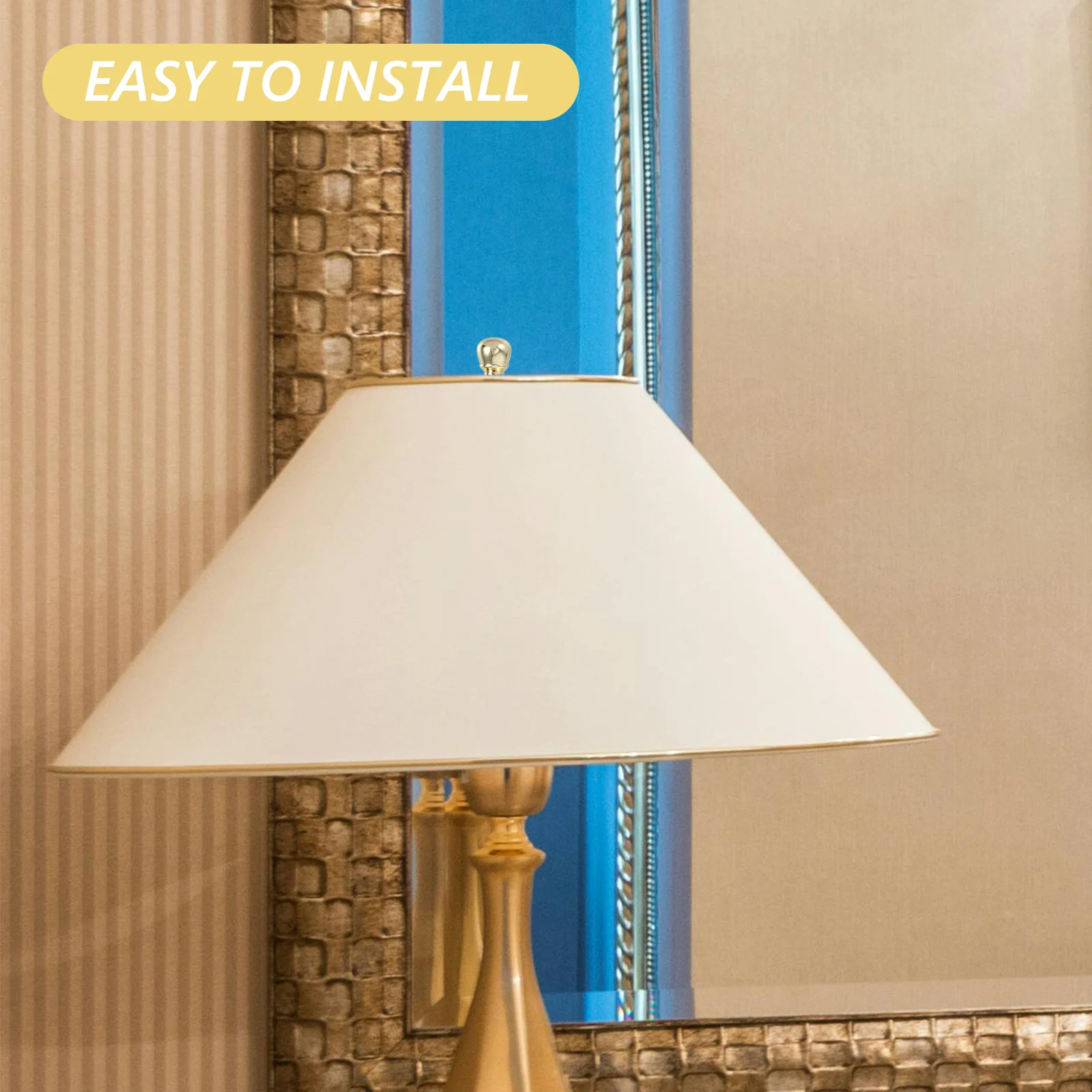 

2Pcs Metal Lamp Finial Caps Decorative Knobs for Table Floor Floor Lamps Lamp Shade Accessories Hardware Ornaments