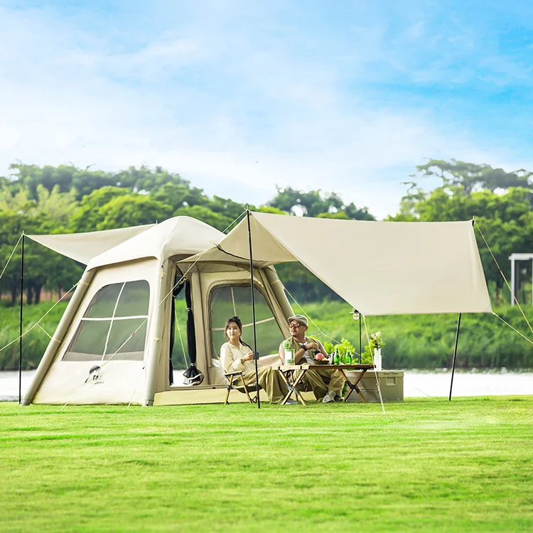 

TAILI Outdoor Inflatable Tent Large Space Canopy with Waterproof Oxford Fabric for Camping