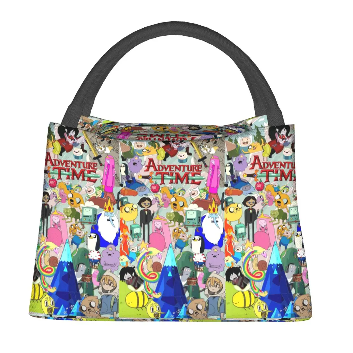 AdventureTime Cartoon Game (2) Insulated Lunch Bag for Women Children Leakproof Food Boxes Thermal Lunch Box Tote