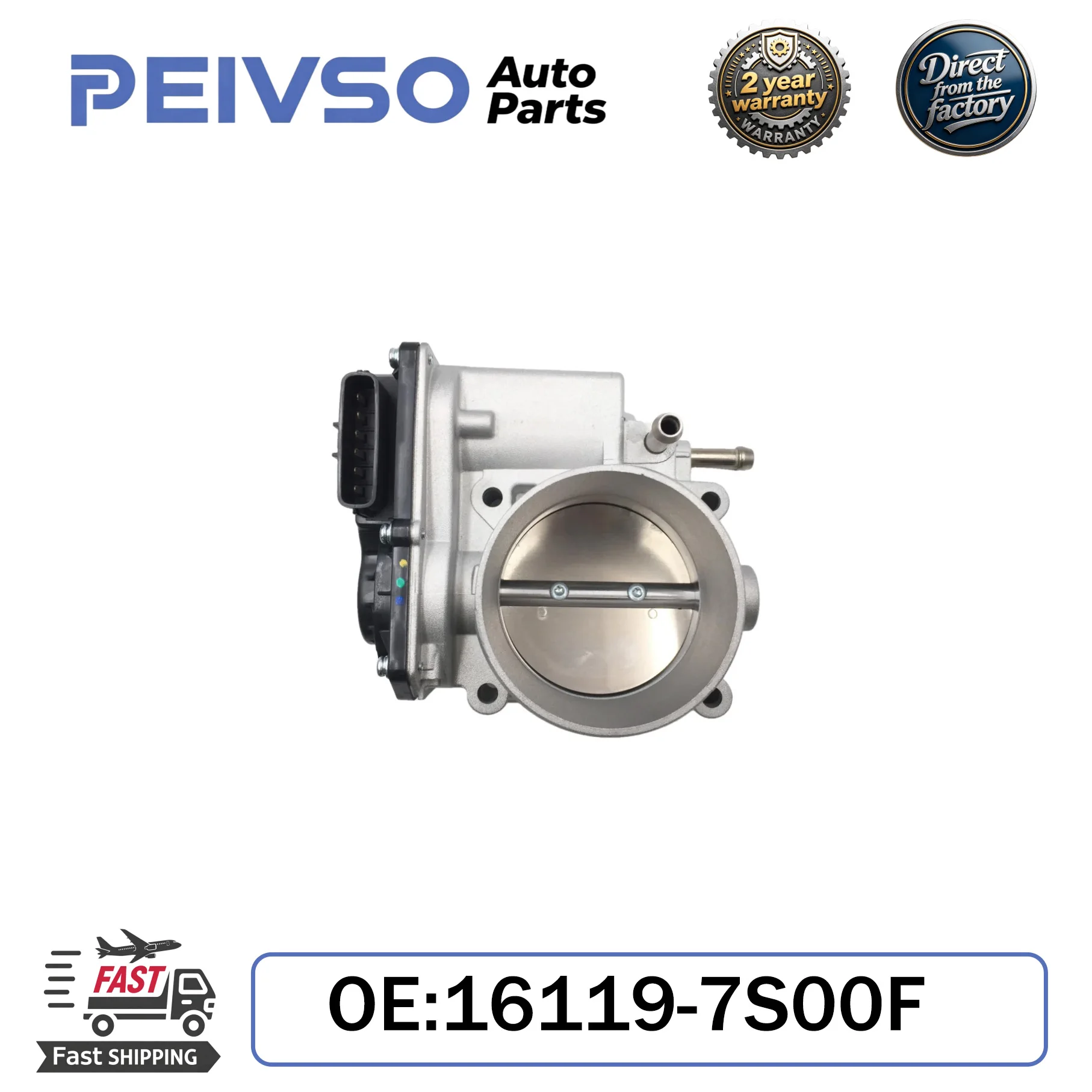 

New Throttle Body 16119-7S00F 161197S00F For Nissan Armada Frontier Nv1500 Nv2500 Nv3500 Xterra Pathfinder Titan 4.0L 5.6L