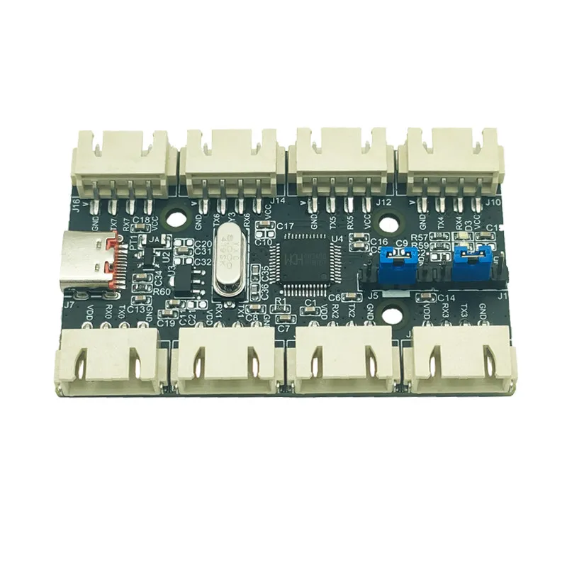 

Industrial grade USB to 8-channel TTL serial port module, multi-channel high-speed UART hub expansion board CH343Q tool