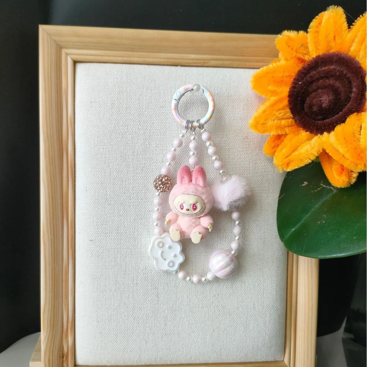 

Cartoon cute keychain, handcrafted bag hanger, cute little plushie for girlfriends