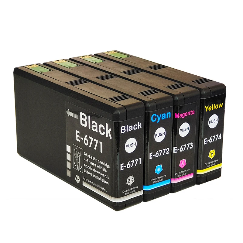 Compatible  Ink  Cartridge For Epson 677 T6771 T6772 T6773 T6774  WorkForce Pro  WP-4511 WP-4521 WP-4531 WP-4532 WP-4592 Printer