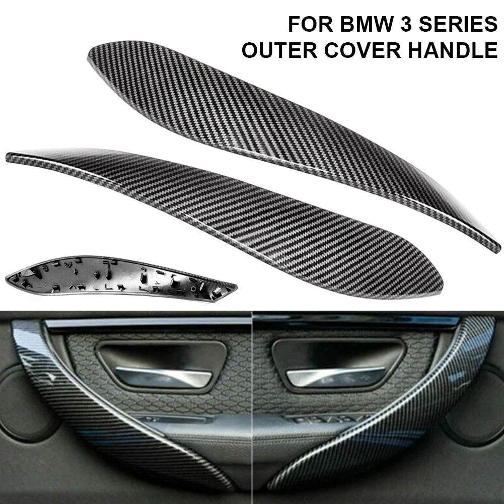 For BMW 3 4 Series F30 F31 F34 F80 F32 F33 F36 F82 F83 M3 M4 320 328 330 335 428 435 Carbon Fiber Inner Door Handle Cover Trim