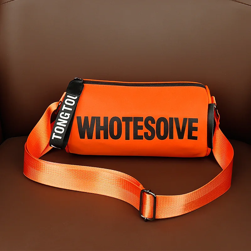 

Спортивные мужские сумки на ремне, модные мужские сумки через плечо, оксфордские унисекс, круглые боковые сумки