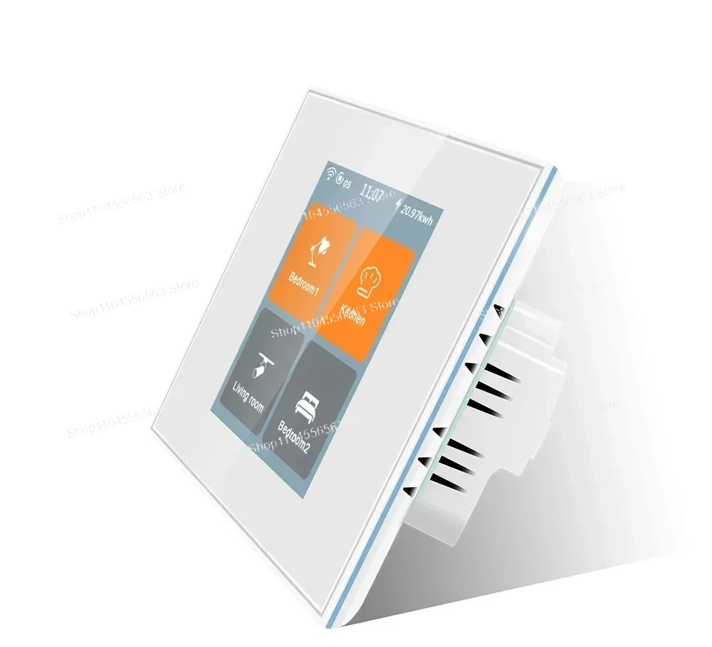 2024 mais recente lcd toque 4 gang way tuya wifif zigbee interruptor de luz parede inteligente casa inteligente atender com tuya google casa alexa