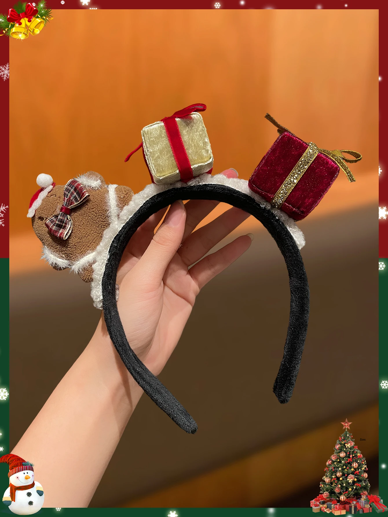 

1pcs Fashionable Elegant Cute Christmas Hairband Women's Hair Accessory Ideal Christmas Gift