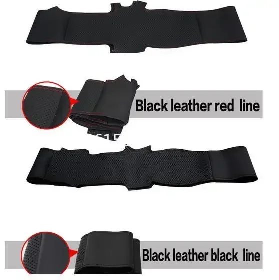 Black Suede DIY Hand Sewing Car Steering Wheel Cover for Volkswagen VW Golf 7 GTI Golf R MK7 VW Polo GTI Scirocco 2015 2016