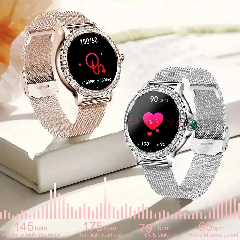 Reloj inteligente Xiaomi Mijia Lady para mujer, recordatorio fisiológico, Monitor de ritmo cardíaco, reloj inteligente para hombres, contador de pasos, modos deportivos, reloj nuevo