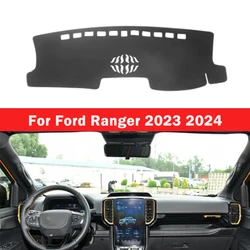 For Ford Ranger Raptor Wildtrak LHD RHD 2023 2024 Dashboard Protect Cover Dash Board Mat Light-proof Carpet