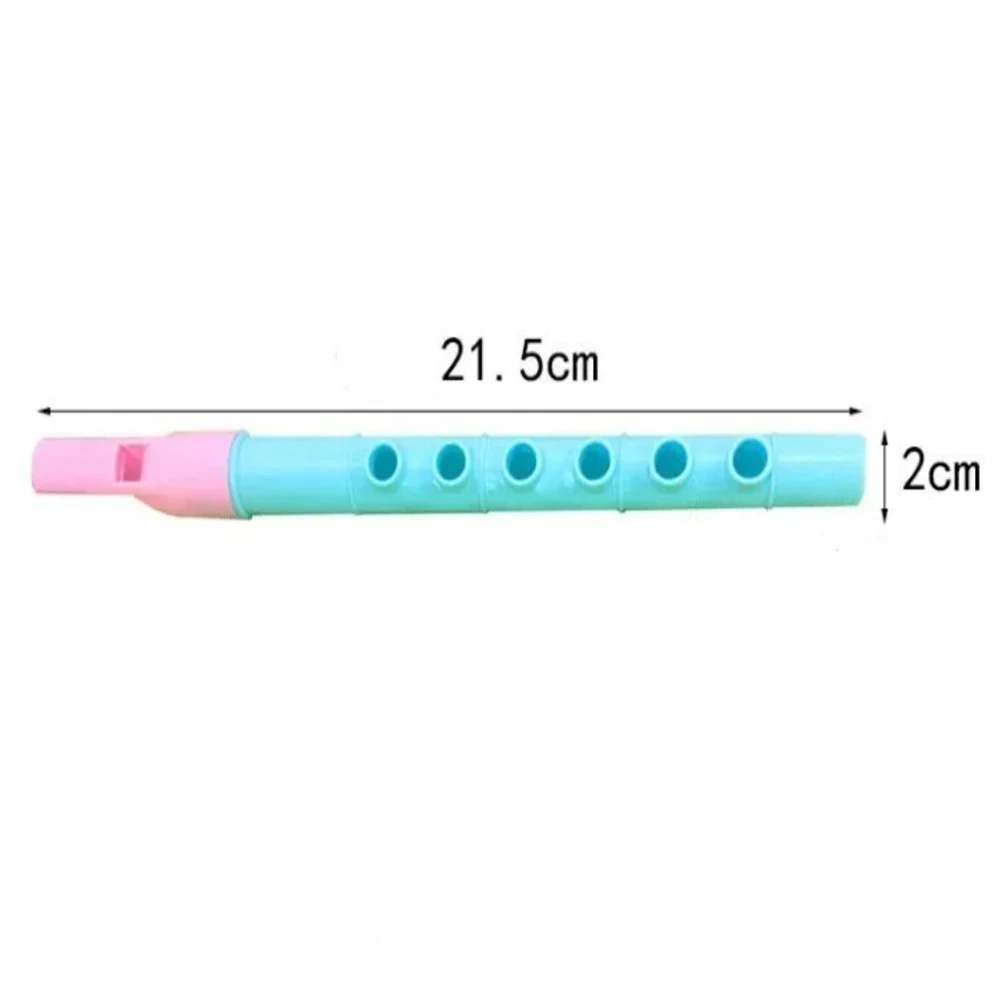 1 pezzo di strumento flauto in plastica colorata con 6 fori, mini clarinetto strumento giocattolo musicale per bambini, regalo giocattolo per bambini