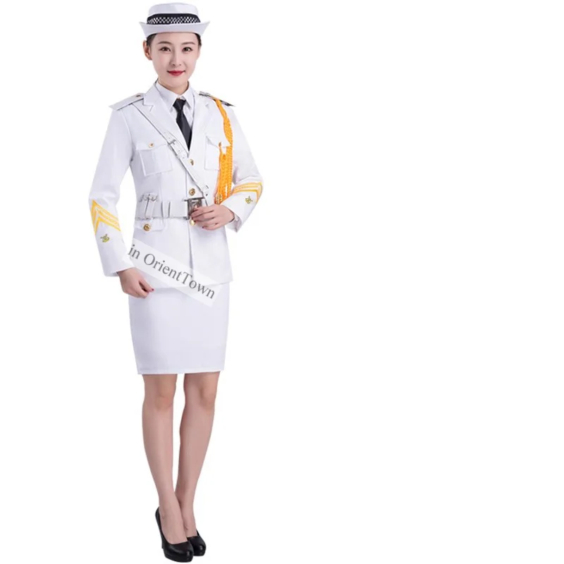 Student Nationale Vlag Verhogen Uniform Vlag Kleur Guard Raiser Kleding Ceremoniële Band Koor Hoed + Jas + Broek of Rok CT050