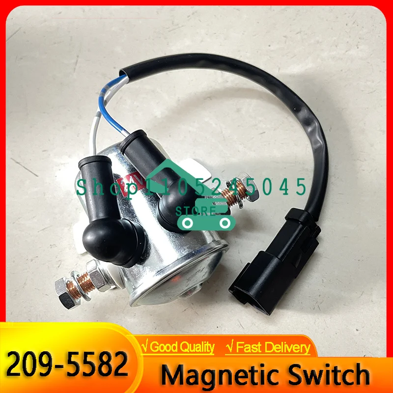 24V Magnetic Relay Switch 2095582 Starter Relay 209-5582 for C7 C9 Excavator Parts