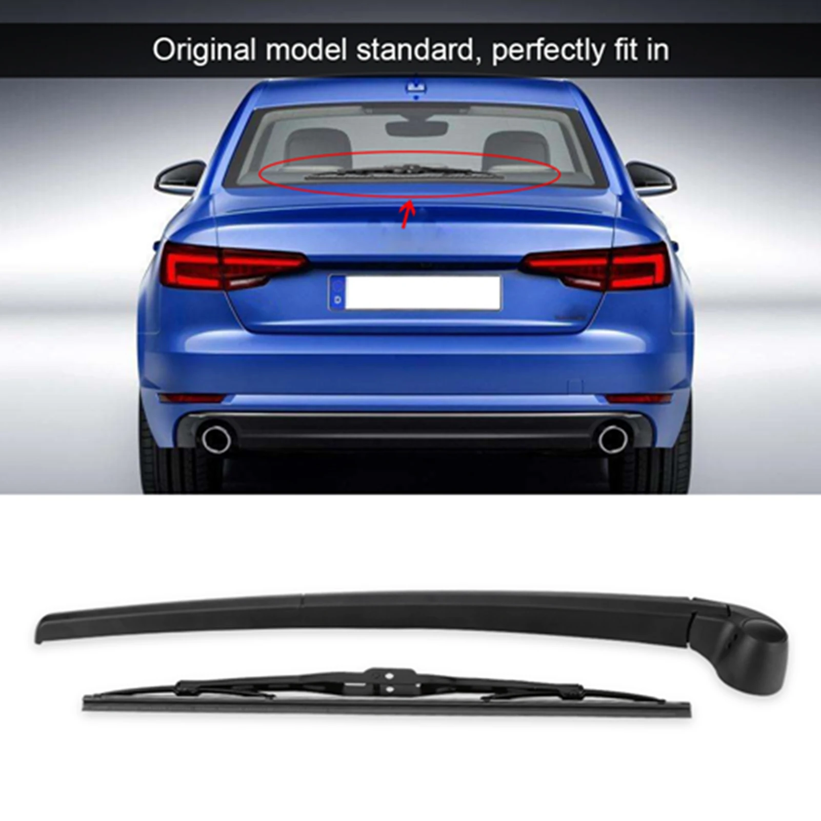 Rear Windshield Windscreen Wiper Arm & Blade Set for Audi A4 8E B6 B7 Avant / Estate 2001-2008