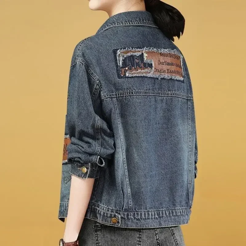 Veste en jean à manches longues pour femmes, manteau de cow-boy, nouveaux arrivages coréens, nombreux modèles extérieurs, 2025