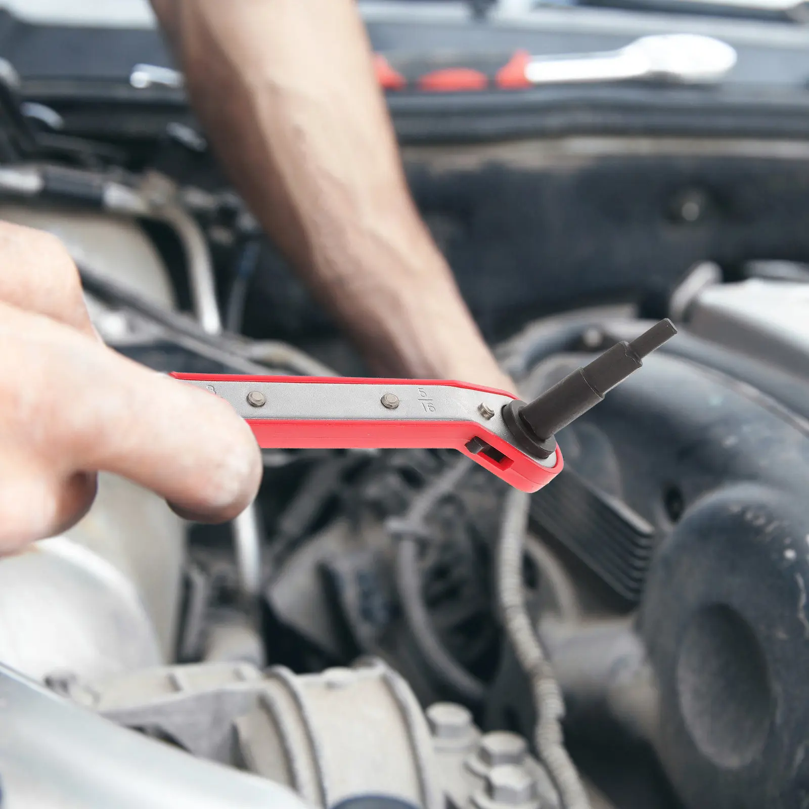 1Set Hvac Ratchet Wrench Dual Headed Air Conditioner Repair Spanner Ac Refrigeration Tools Quick Release Ratchet Spanner