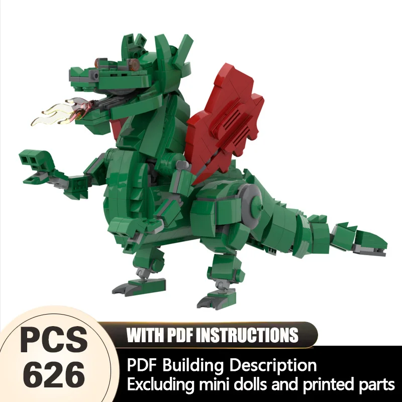 

Creators Animal Series Model MOC Building Bricks Classic Dragon Mech Modular Technology Gifts Holiday Assemble Children Toy Suit