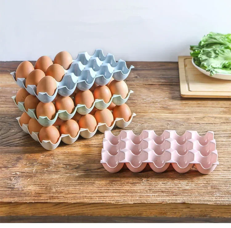 1PC Fridge Egg Storage Box 15-Grid Plastic Egg Tray Holder Organizer Box Container Egg Dispenser Refrigerator Capacity QA 126