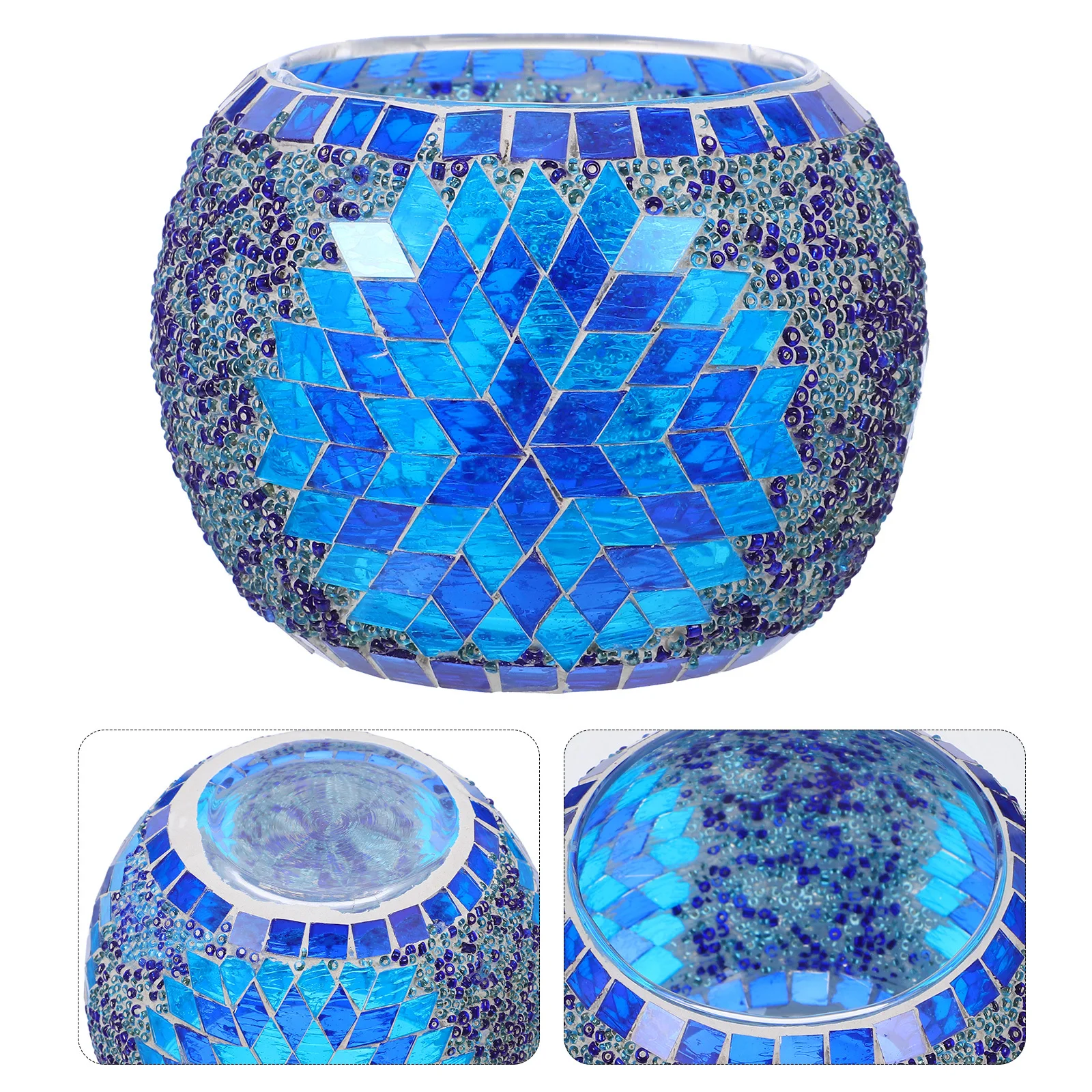 

Holder Votive Holders Blue Wedding Candlestick Glass for Candlesticks Tealight