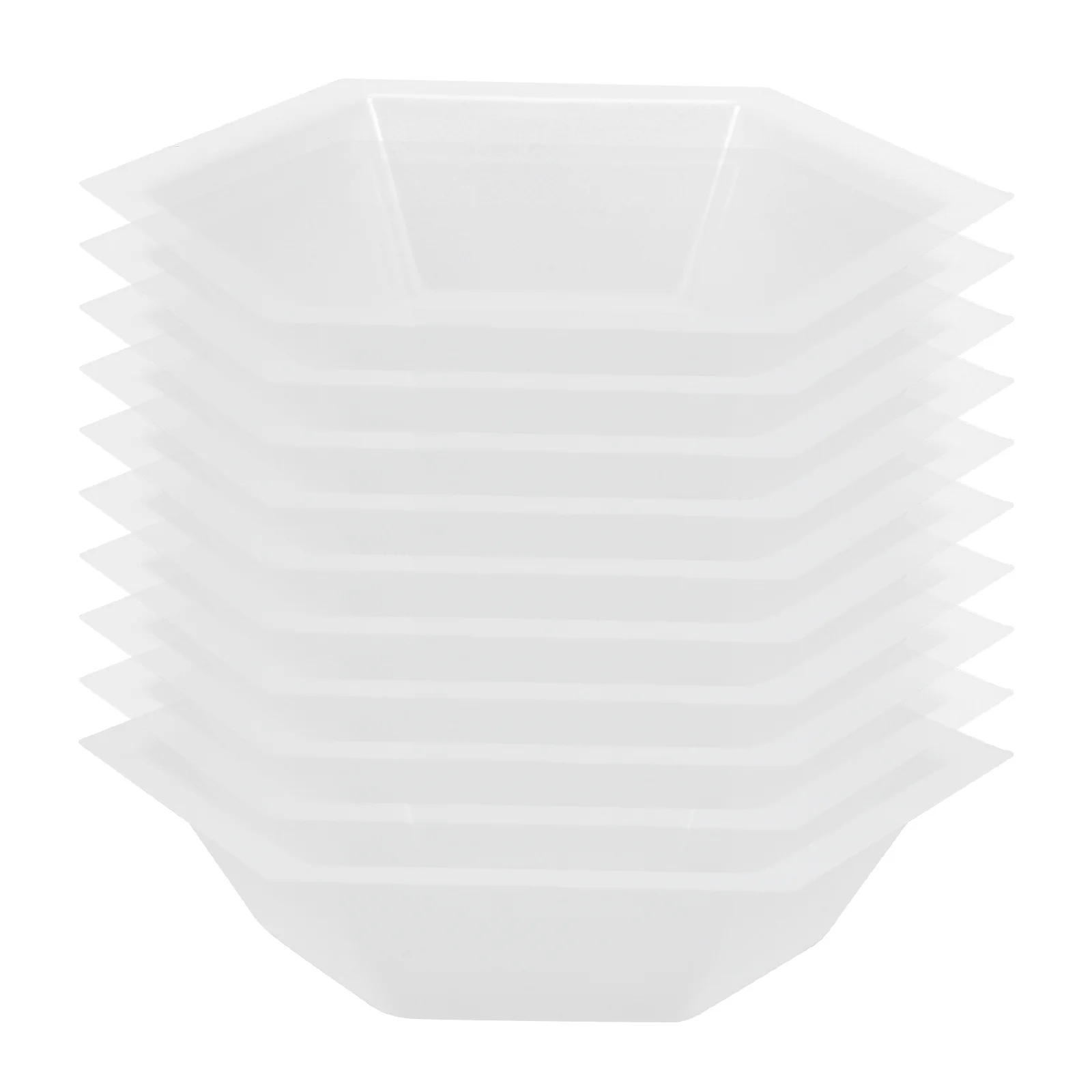 

10 Pcs Weighing Pan Boats Mini Tray Lab Equipment Small Plastic Plates Measuring