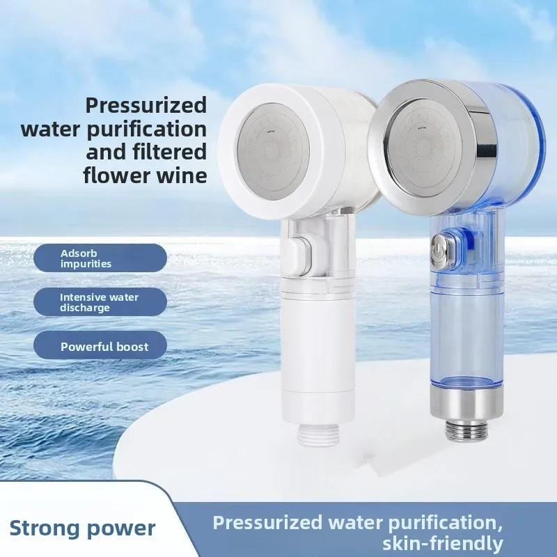 

TravelFilter ShowerHotel Portable Mini Flower Drying Dechlorination Water Purification Transparent Filter Pressurized ShowerHead