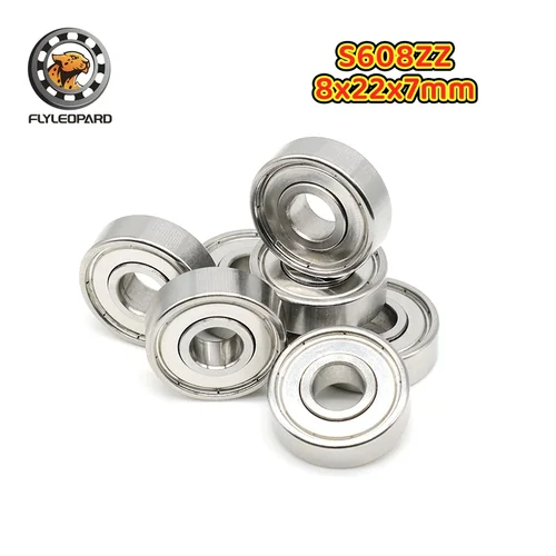 Imagen 2 del producto 10 Uds. Rodamiento de bolas de acero inoxidable S695ZZ S684ZZ ABEC-9 3x8x4 5x13x4 4x9x4 8x16x5 8x22x7 10x18x5 10x20x5mm rodamientos de alta velocidad