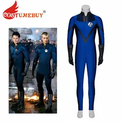 Movie Fantastic Cosplay Four Mister Fantastic Reed Richards Cosplay Costume Superhero Bodysuit Halloween Jumpsuit for Men